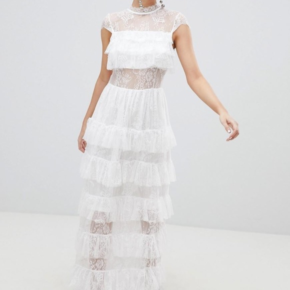 vero moda white lace dress